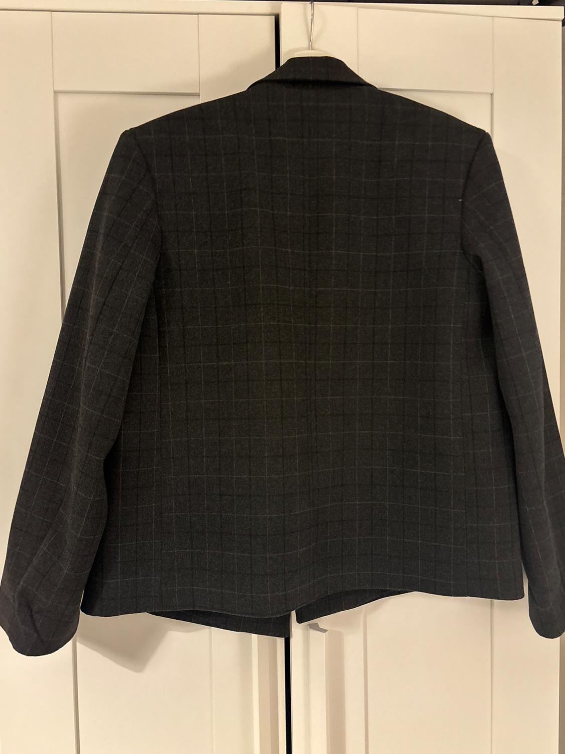 OVERSIZE CROPPED CHECK BLAZER - Image 2