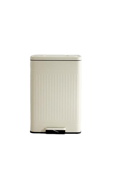 KITCHEN BIN WITH DOUBLE COMPARTMENT - Cream by Zara