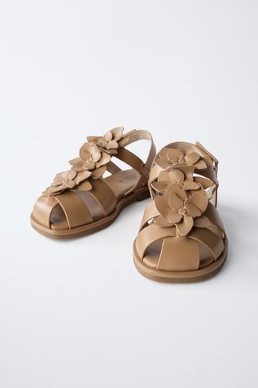 FLOWER SANDALS - Brown by Zara - Image 2