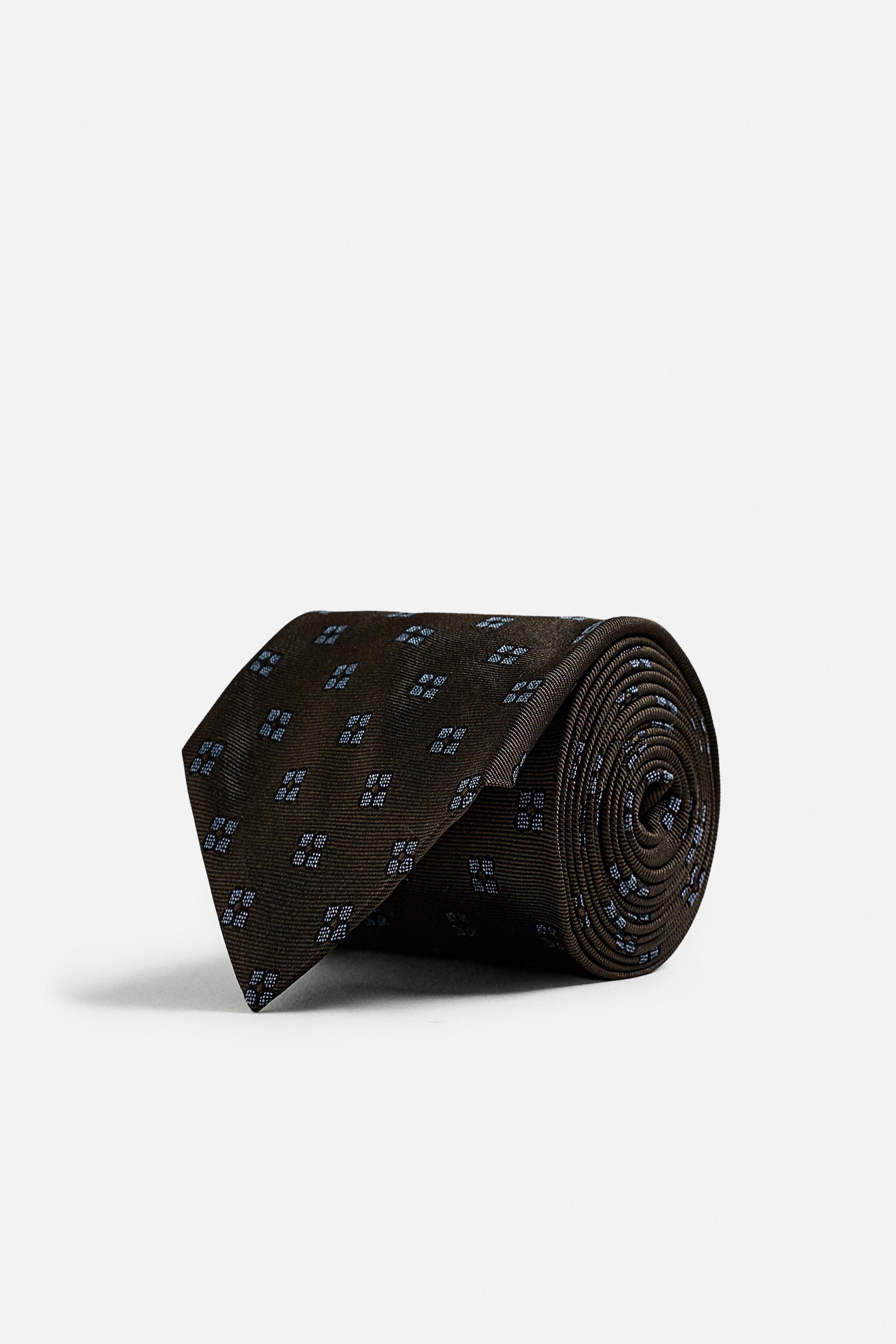 CRAVATE JACQUARD 100 % SOIE