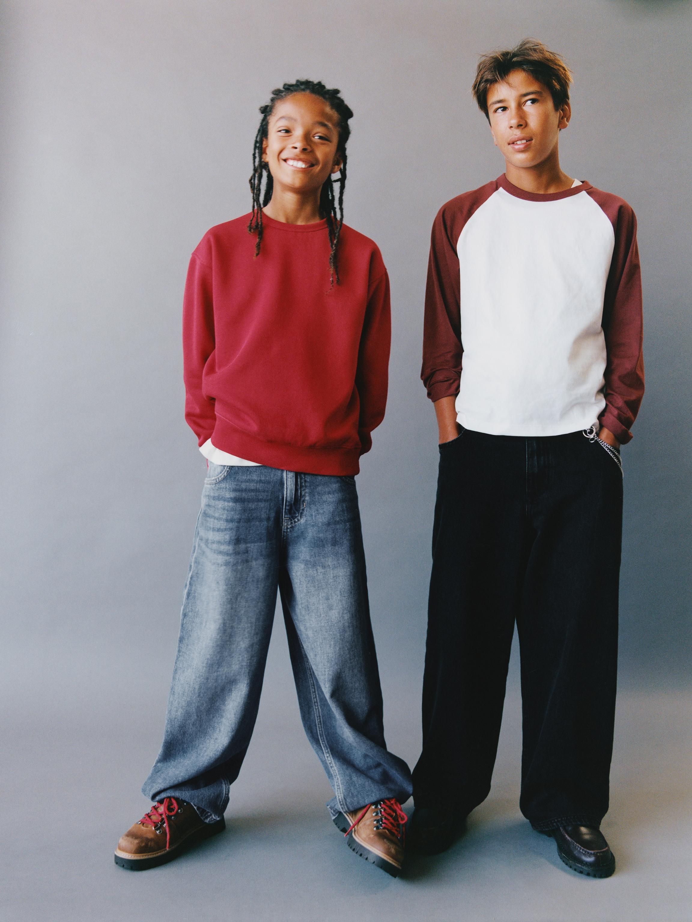 RELAXED BAGGY DENIM — Black