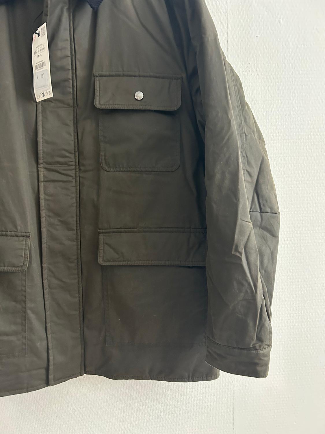 WAXED PARKA WITH CONTRAST COLLAR - Image 3