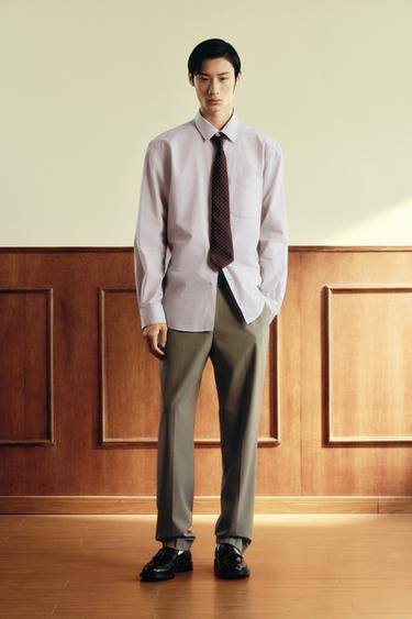 Zara 條紋提花襯衫 - 條紋