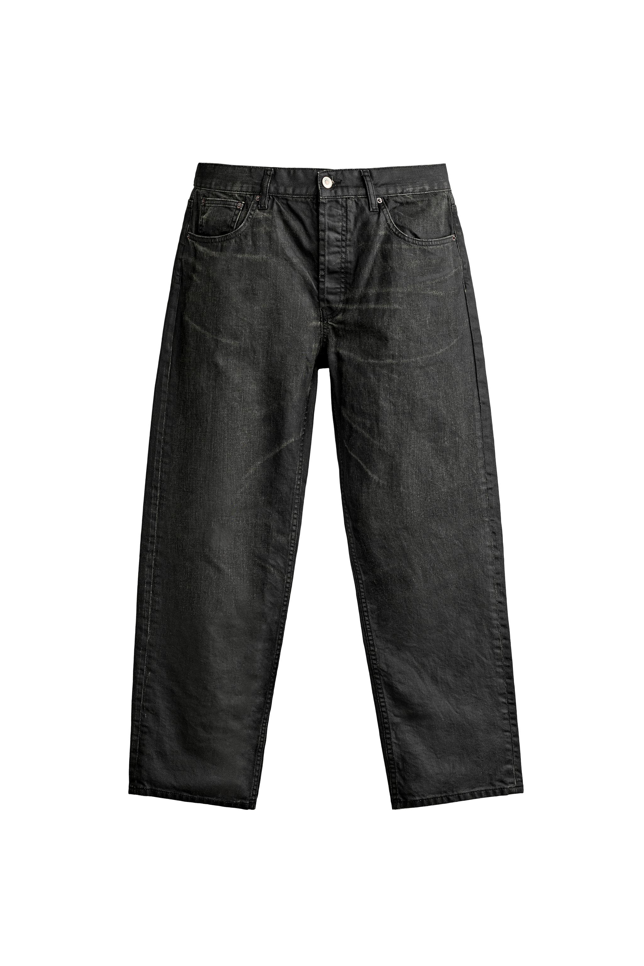 JEANS STRAIGHT FIT EFECTO ENCERADO