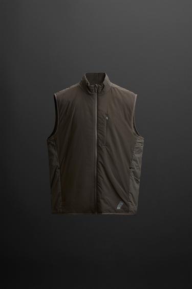 LIGHTWEIGHT TECHNICAL GILET - Dark brown by Zara - Image 6