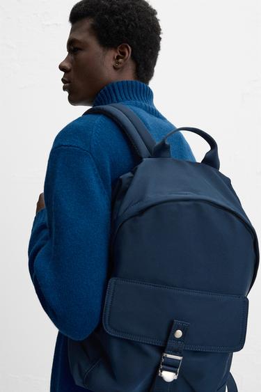 MOCHILA TÉCNICA COM FIVELA - Azul da Zara - Imagem 0