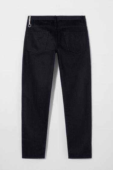 SLIM FIT JEANS BOBBY GILLESPIE X ZARA - Black by Zara
