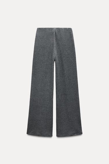 SOFT RIBBED TROUSERS - Grey by Zara - Image 2