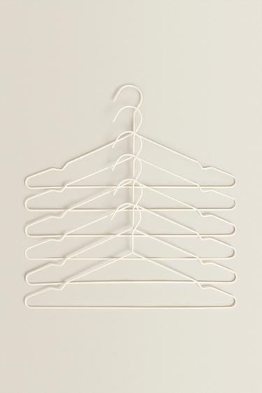 CINTRE ENDUIT (LOT DE 6) - Blanc de Zara - Image 1