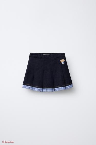 BUTTERBEAR © 데님 스커트 - Zara의 블루 - 이미지 0