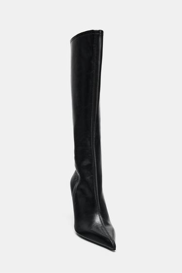 FITTED HIGH-HEEL BOOTS - Black by Zara - Image 5