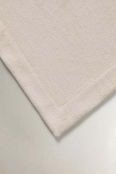 COUVERTURE UNIE COTON - Écru de Zara - Image 1