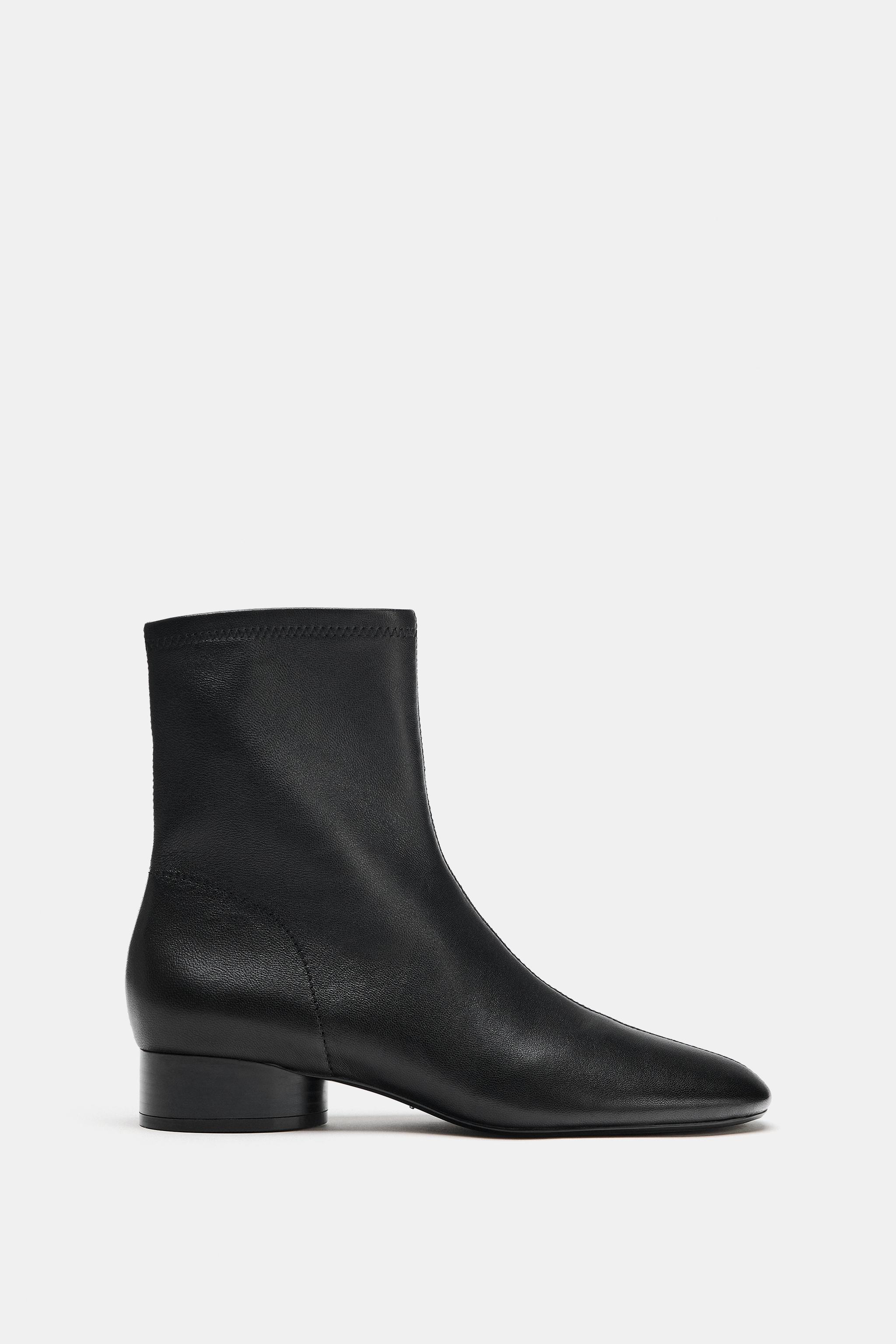 bottines en cuir