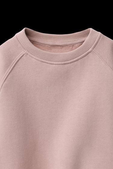 SUDADERA LOGO FLOCK - Rosa claro de Zara