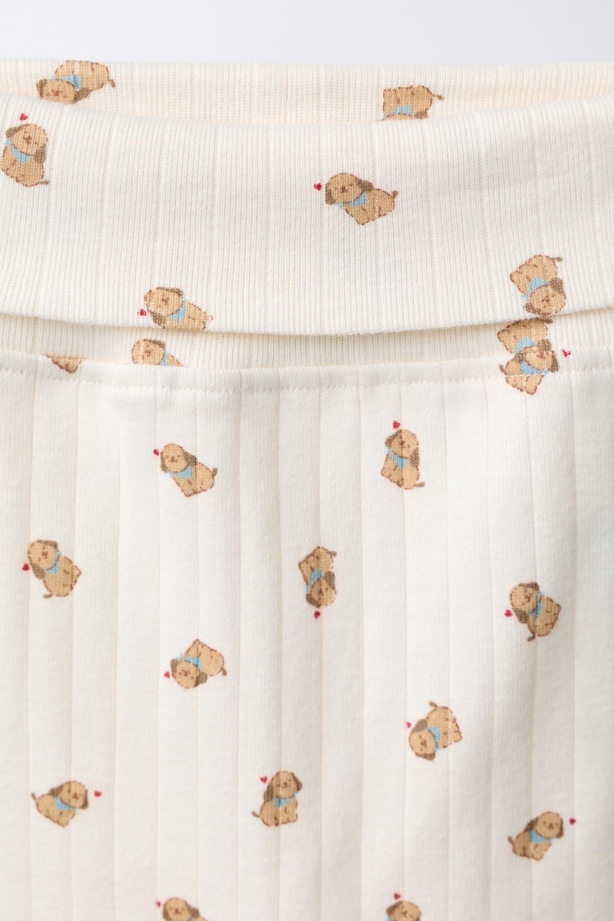 DOG PRINT JACKET, BODYSUIT, AND LEGGINGS SET