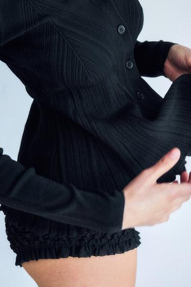 SUÉTER DE PUNTO CON VISCOSA - Negro de Zara