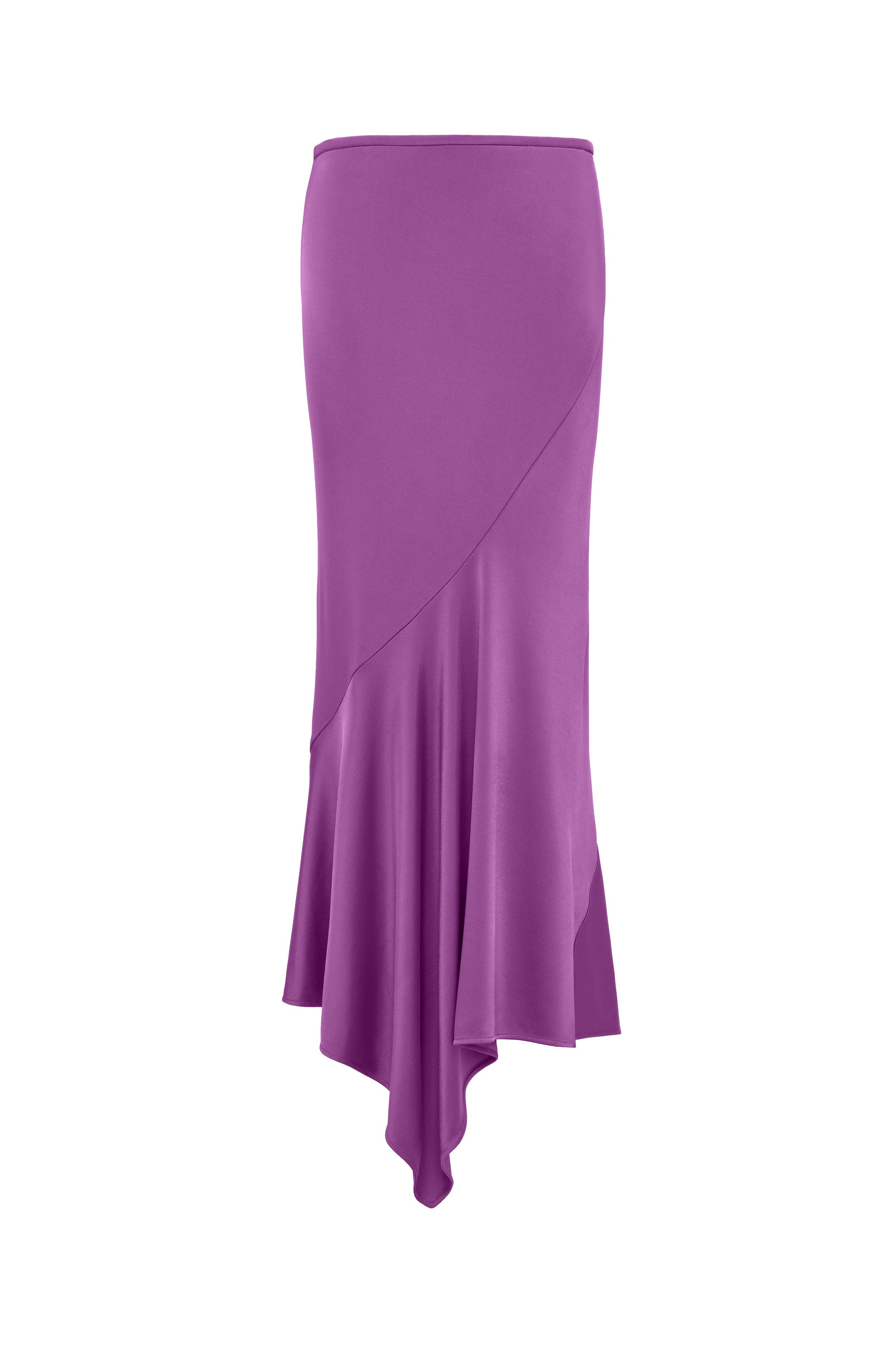 LIMITED EDITION ASYMMETRIC CUT SKIRT - Duck green | ZARA United States