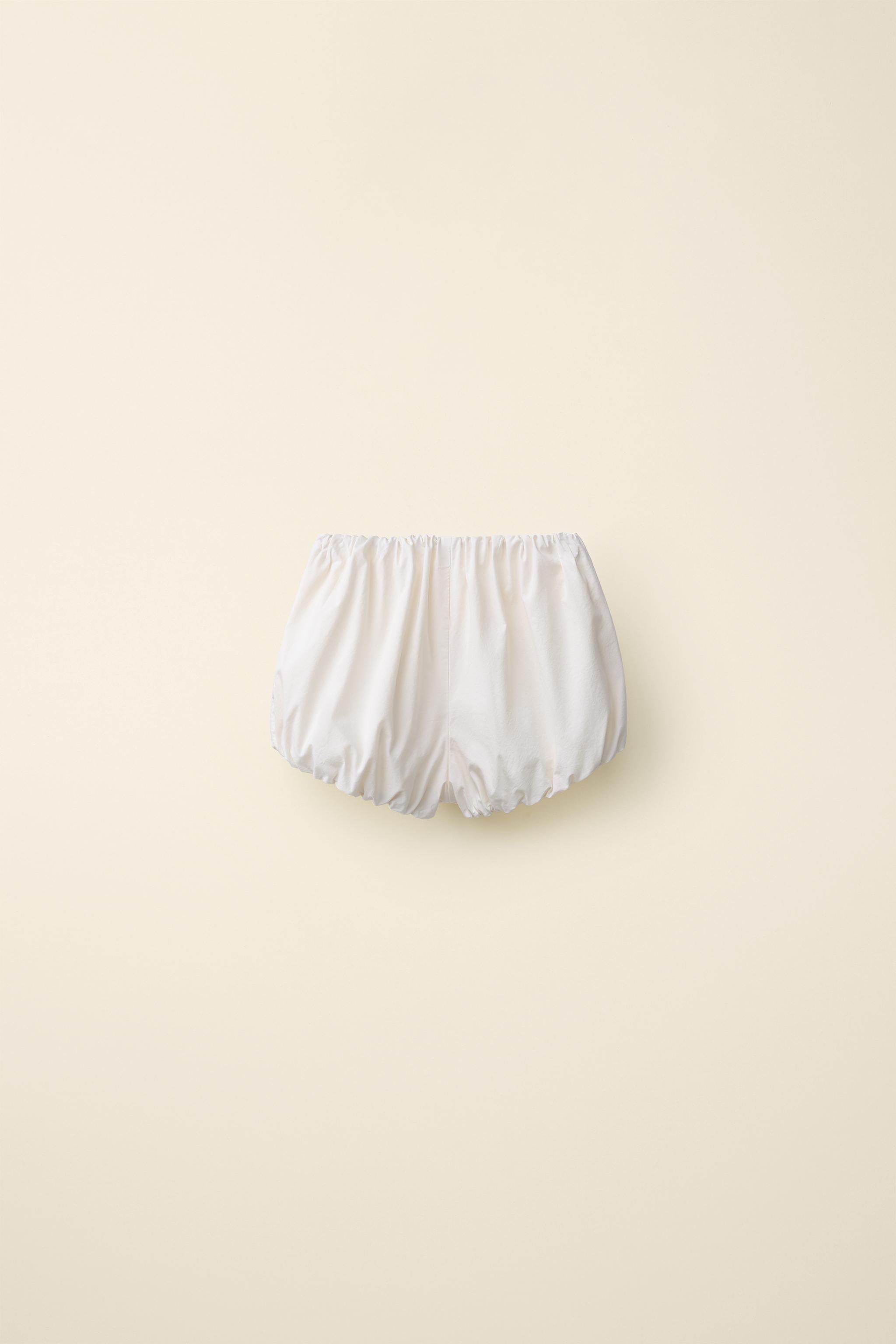 POPLIN BLOOMERS CREATED BY CARAMEL LONDON X ZARA — Vanilla