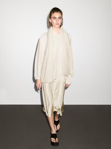 Zara 100% cashmere scarf - Ecru