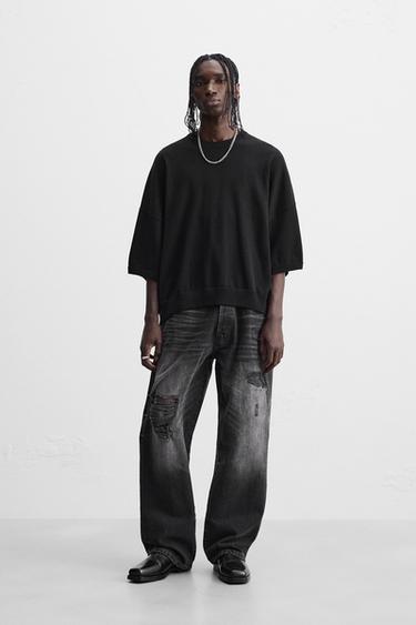 JERSEY ESTRUCTURA - Negro de Zara - Imagen 0