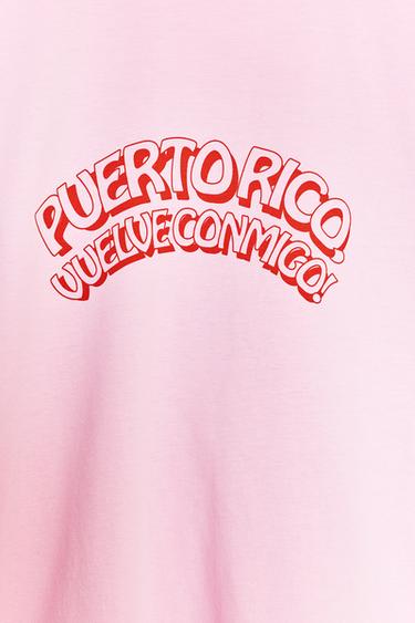 WASHED EFFECT PRINTED T-SHIRT - Pink by Zara - Image 6
