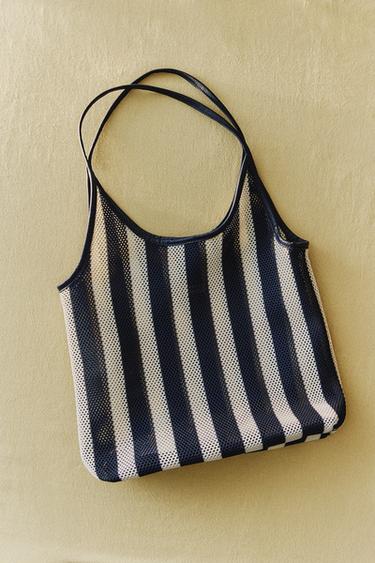 STRIPED TOTE BAG - Two-tone by Zara
