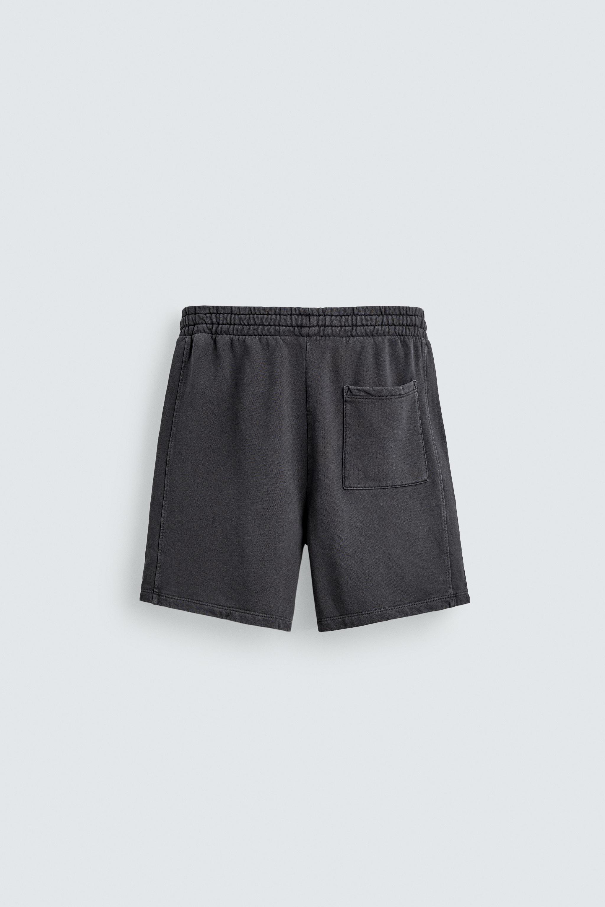SHORT DE JOGGING BASIQUE DÉLAVÉ