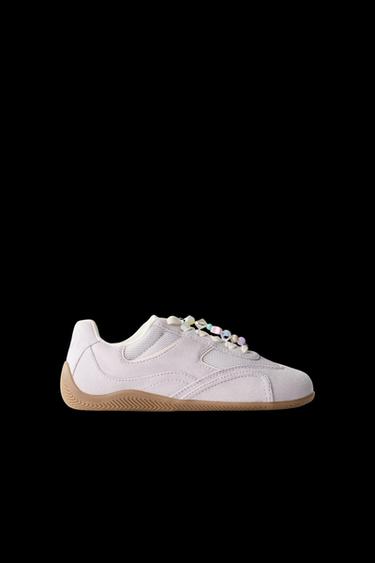 Zara BEADED CLIP SNEAKERS - Lilac - Image 0