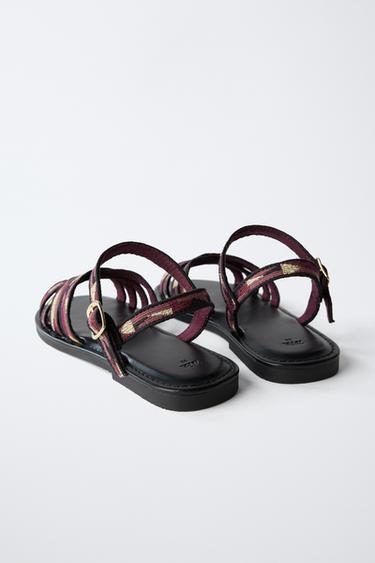 SANDALES IMPRIMÉES - Multicolore de Zara - Image 4