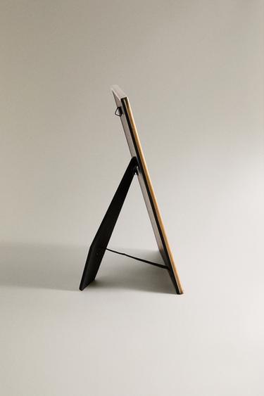 PHOTO FRAME WITH THIN METALLIC BORDER - Golden by Zara - Image 1