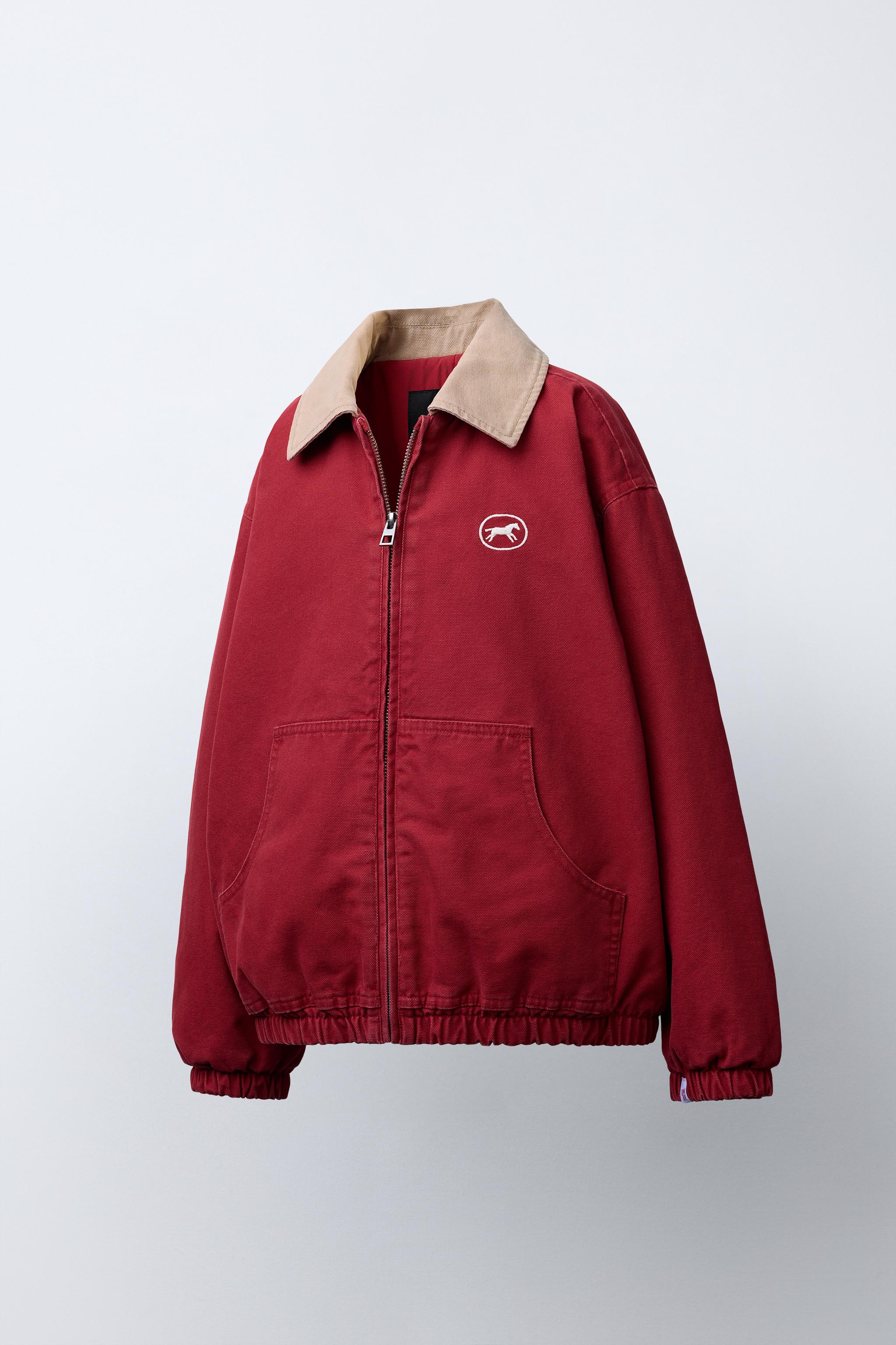 ホースプリントボンバージャケット - レッド | ZARA Japan / 日本