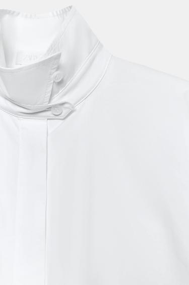 ZW COLLECTION PUFF SLEEVE SHIRT - White by Zara - Image 7