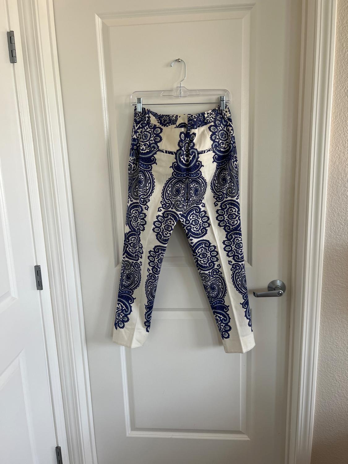 BLUE PATTERNED OFFWHITE PANTS - Image 2