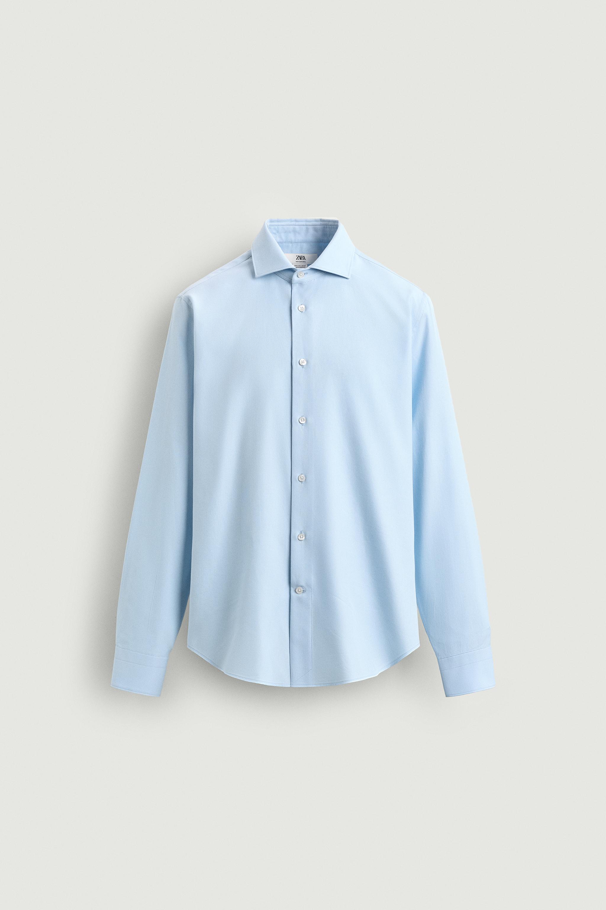 REGULAR FIT TEXTURED SHIRT