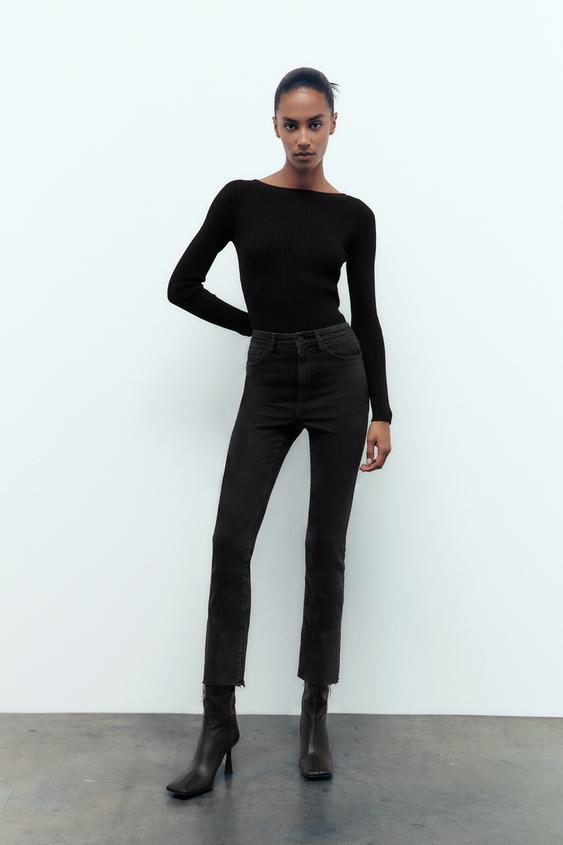 ZW THE DREED FLARE JEANS - Black | ZARA South Africa