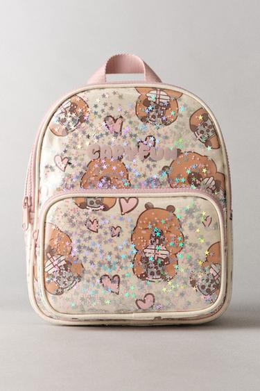 Zara CAPYBARA CAPYFUN © VINYL BACKPACK - Pink