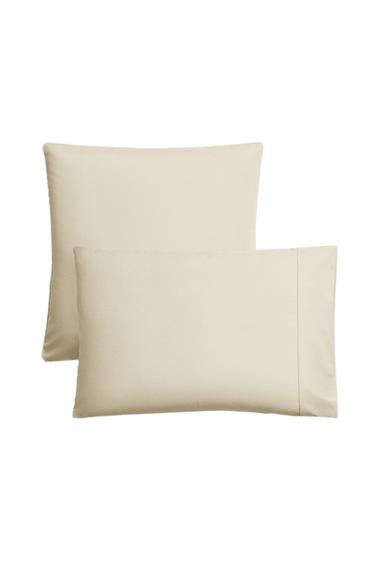 FUNDA ALMOHADA ALGODÓN PERCAL (300 HILOS) - Crudo de Zara