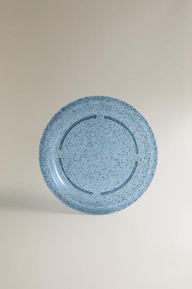 CHILDREN'S GLITTER TRITAN™ PLATE WITH STARS - أزرق الخاص بـ Zara