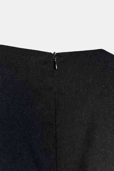 SHORT BALLOON-EFFECT DRESS - Black by Zara - Image 5