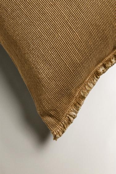 HOUSSE DE COUSSIN LIN - Sable de Zara - Image 1