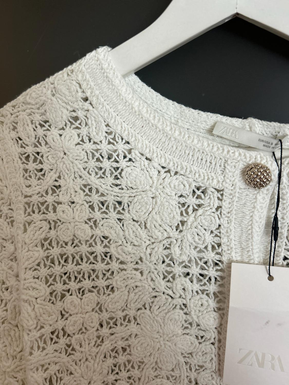 CROCHET JACKET WITH BUTTONS - Image 6