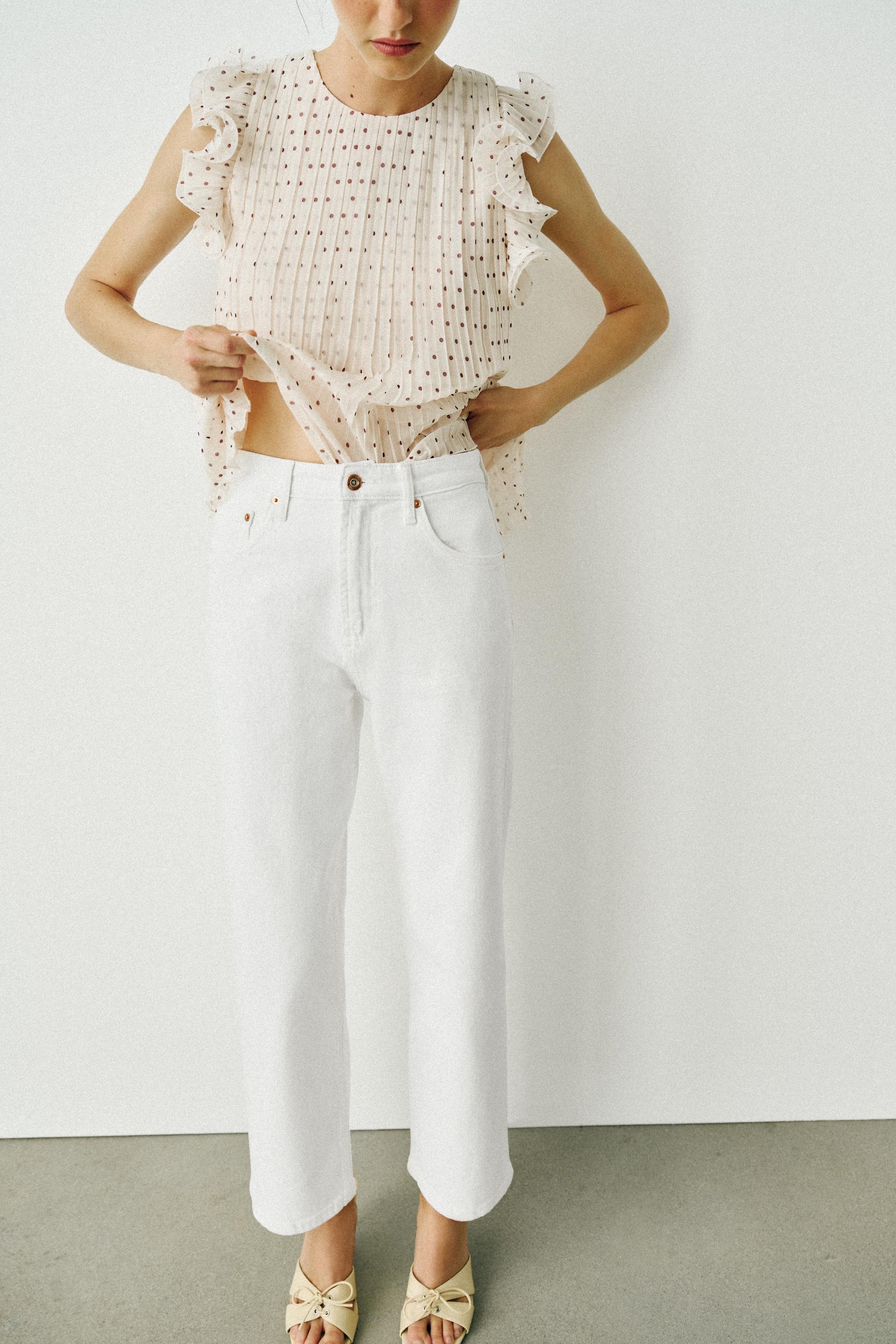 Z1975 HI-RISE STRAIGHT JEANS - White | ZARA Canada