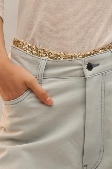 JEAN DROIT ÉDITION LIMITÉE - Bleu clair de Zara - Image 4