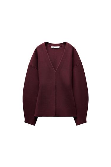 CHAQUETA CINTURA ENTALLADA PUNTO LISO