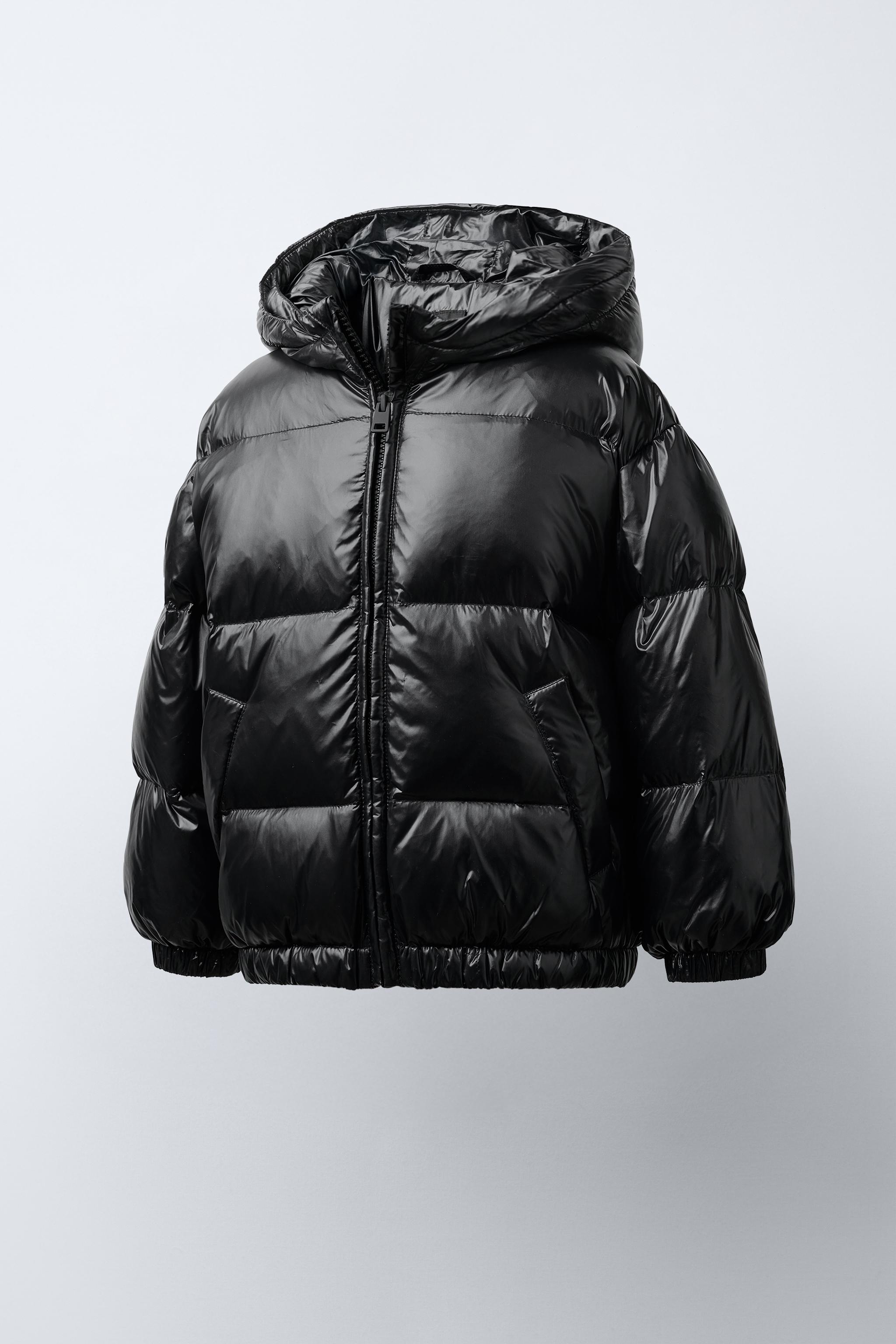 DOWN PUFFER COAT WITH HOODIE, WATER REPELLENT