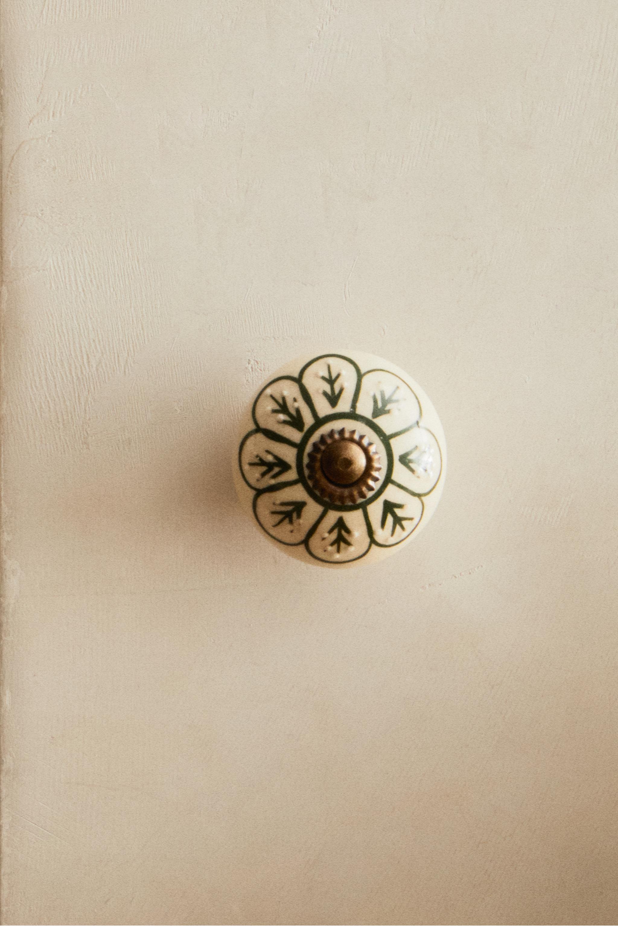 PACK POIGNÉES CÉRAMIQUE FLEUR (PACK DE 2)