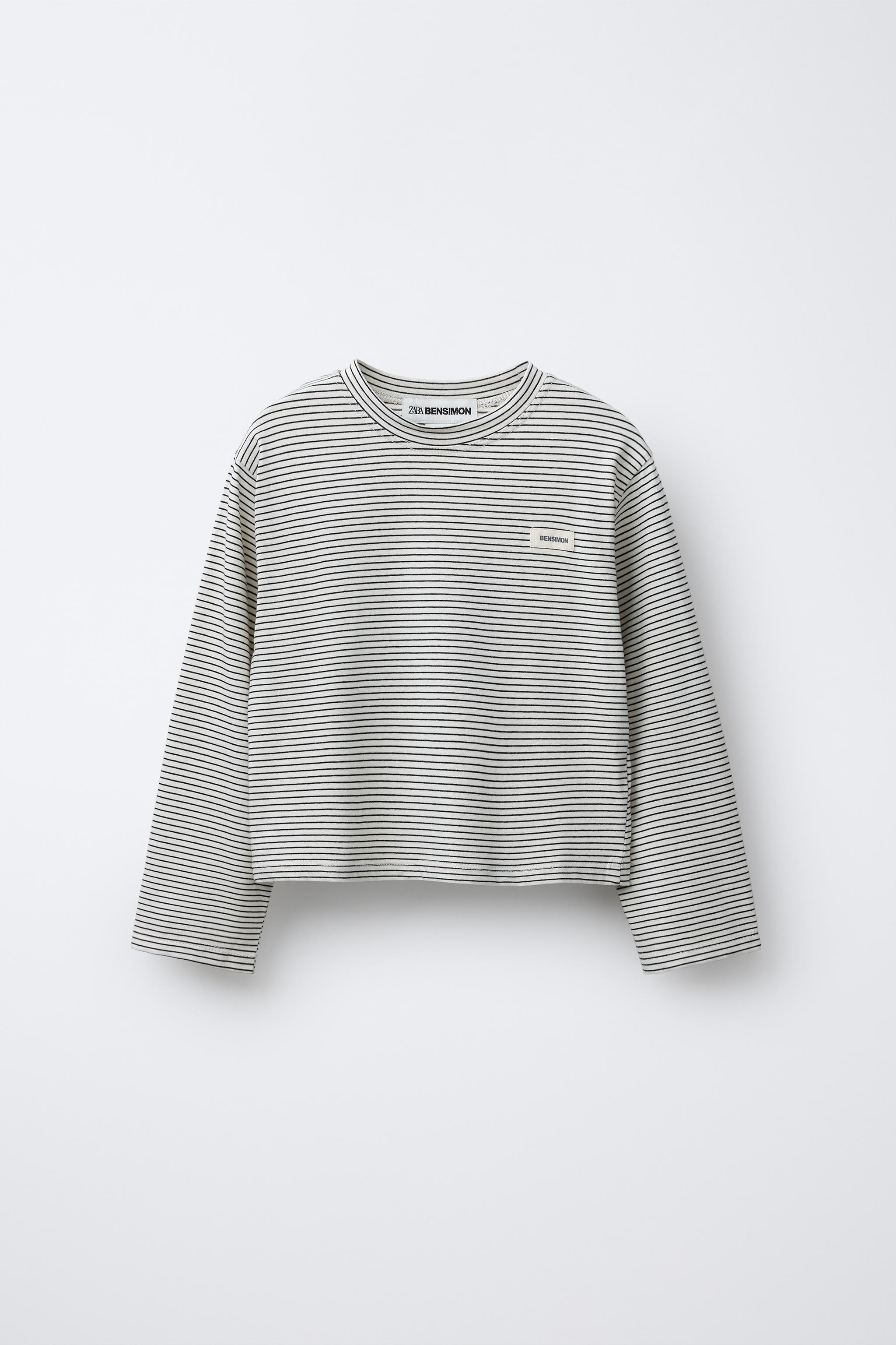 STRIPED T-SHIRT WITH BENSIMON ® X ZARA LABEL