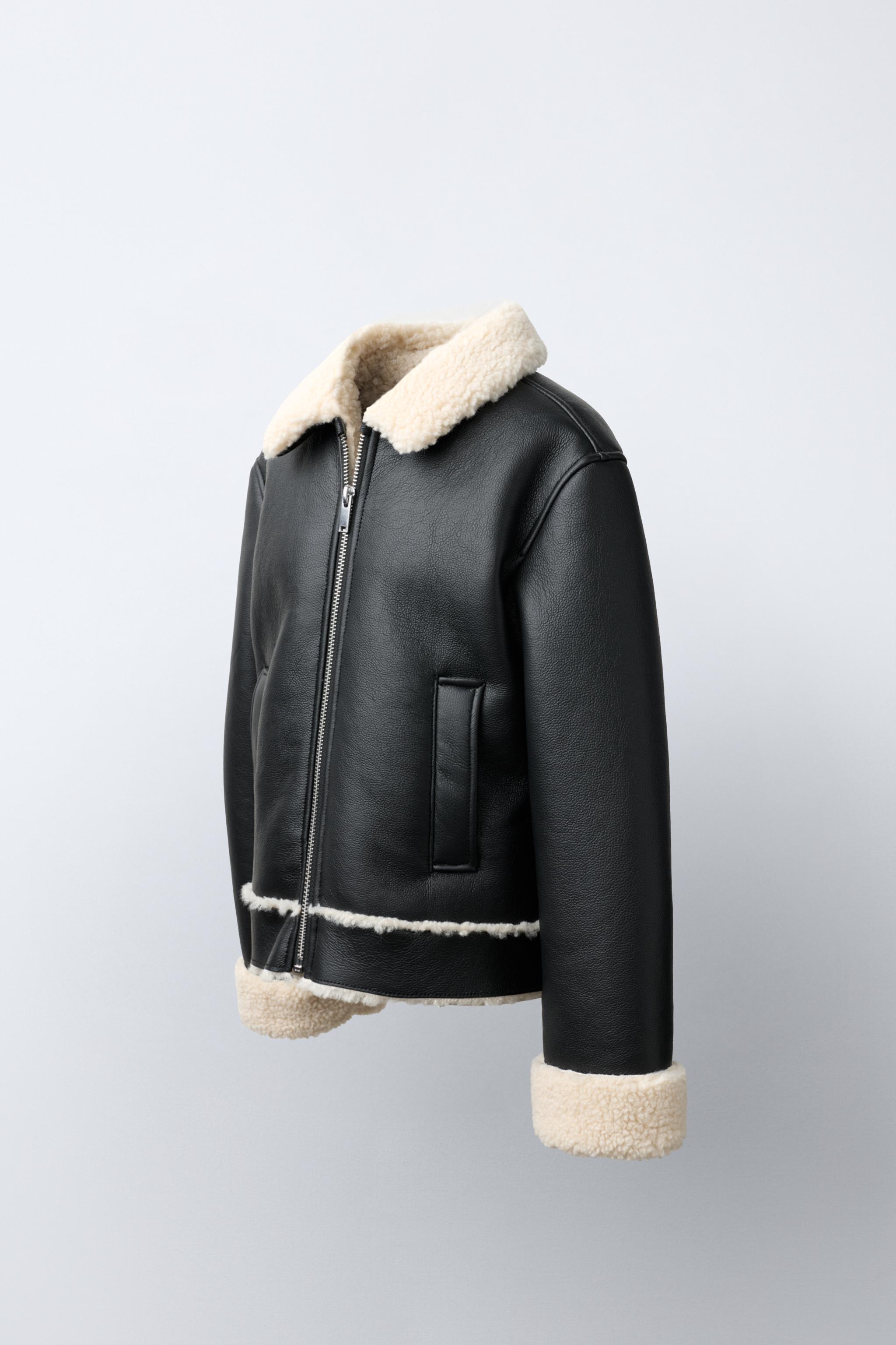 FAUX LEATHER REVERSIBLE JACKET
