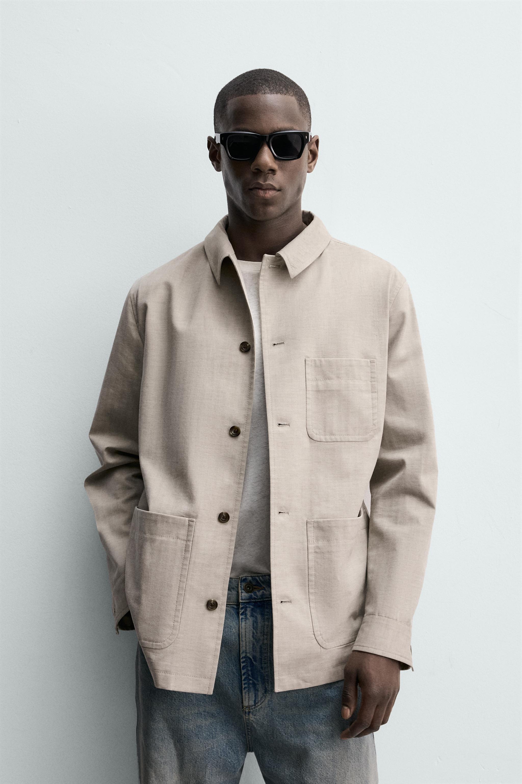 BLOUSON REGULAR FIT STRUCTURÉ À CHEVRON