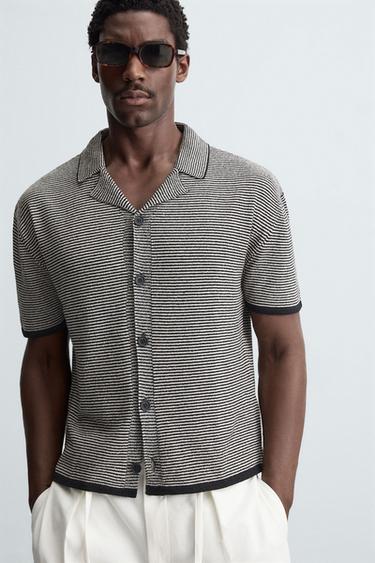 STRIPED KNIT SHIRT - Stripes by Zara - Image 4